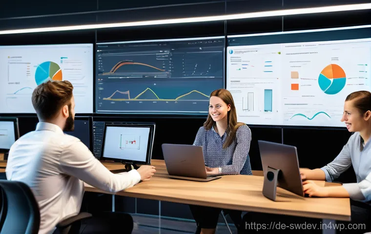 설계 패턴을 활용한 애자일 개발 - A diverse group of five software architects and developers (men and women, various ages and ethnicit...