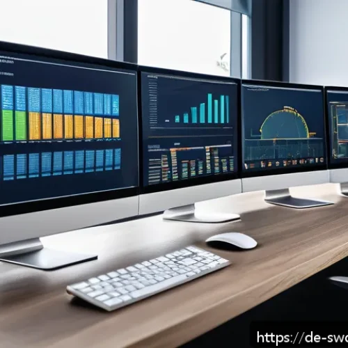 Home 30 설계 패턴을 활용한 성능 개선 방법 - A modern software development workspace showcasing a computer screen displaying a complex modular ar...