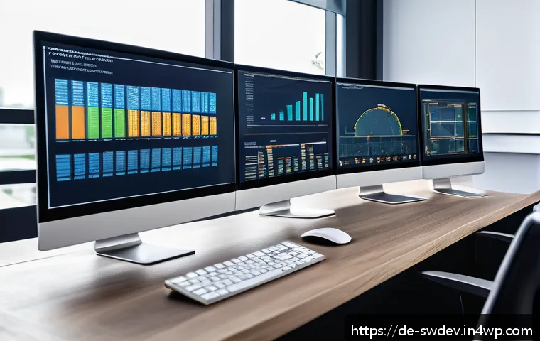 설계 패턴을 활용한 성능 개선 방법 - A modern software development workspace showcasing a computer screen displaying a complex modular ar...